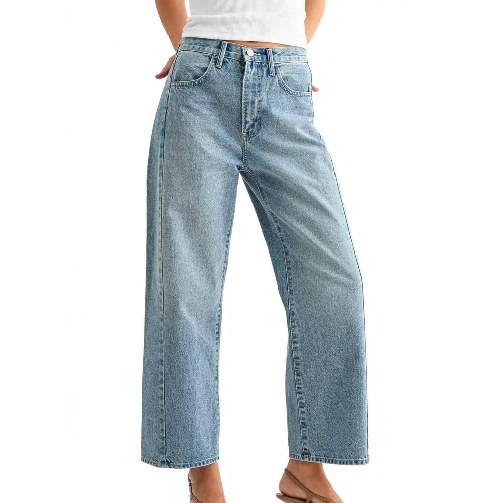 NEW JUST BLACK DENIM denim barrel twist jean in light wash